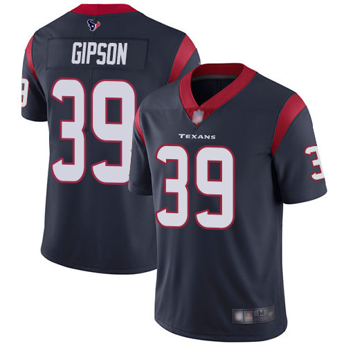 Houston Texans Limited Navy Blue Men Tashaun Gipson Home Jersey NFL Football 39 Vapor Untouchable